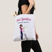 Tote Bag Mignonne Femme De Nettoyage Ménage Dans Les Talons (De près)