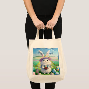 Tote Bag Mignonne lapin de Pâques 01