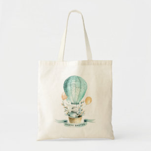 Tote Bag Mignonne lapin de Pâques dans un ballon