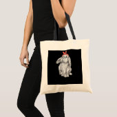 Tote Bag Mignonne Lapin Mama Lop Earbit Portant Bandana (Devant (produit))