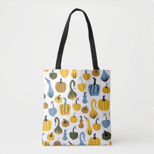 Tote Bag Mignonne main de dessin Citrouille (Devant)