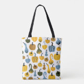 Tote Bag Mignonne main de dessin Citrouille (Dos)