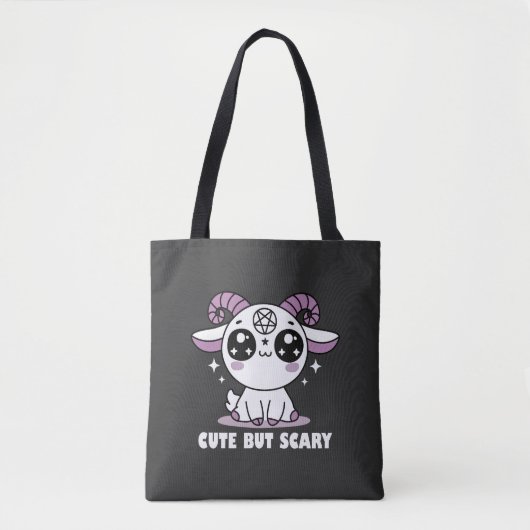 Tote Bag Mignonne mais effrayant (Devant)