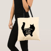 Tote Bag Mignonne maman Chat Noir Moderne (Devant (produit))