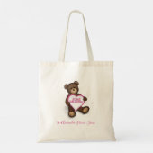 Tote Bag Mignonne Ours en peluche de la Saint-Valentin (Dos)