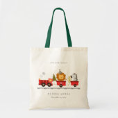 Tote Bag Mignonne Red Woodland Animal Train N'Importe Quel  (Devant)