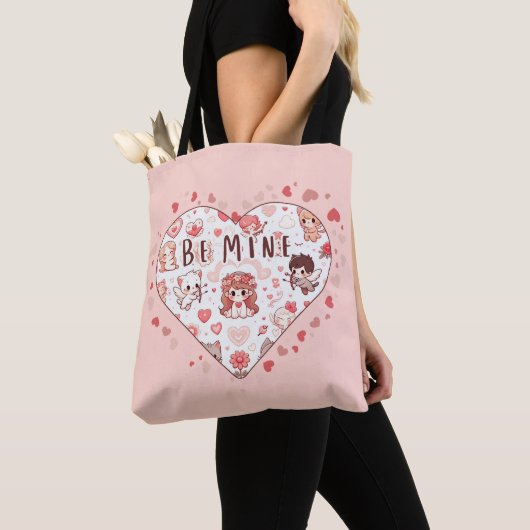Tote Bag Mignonne Romance : Saint Valentin (De près)