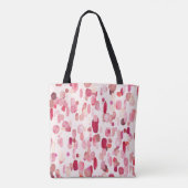 Tote Bag Mignonnes Zones Rouges Roses Simples (Dos)