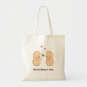 Tote Bag Mignons arachides fou de toi jeu de mots humour d'