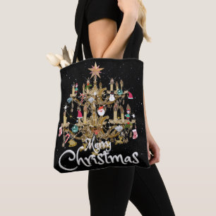 Tote Bag Mikitiez classe whitechristmas lumière jollyholly