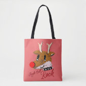 Tote Bag Mikitiez jinglebellrock punk gothmas reindeer (Devant)