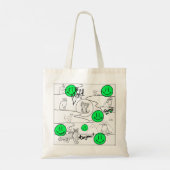Tote Bag Mikitiez meow été fêter plage (Dos)