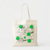 Tote Bag Mikitiez meow été fêter plage (Devant)