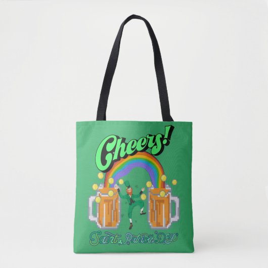Tote Bag Mikitiez verdoyante Saint Patrick's Day irishbeer (Devant)