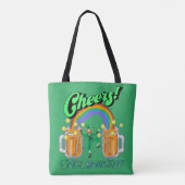 Tote Bag Mikitiez verdoyante Saint Patrick's Day irishbeer (Dos)