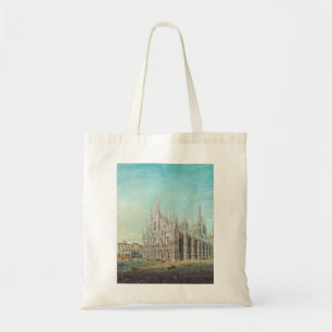Tote Bag Milan Piazza du Duomo années 1850 par Carlo Bossol