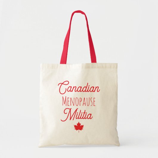 Tote Bag Milice canadienne de la ménopause Fourre-tout (Devant)