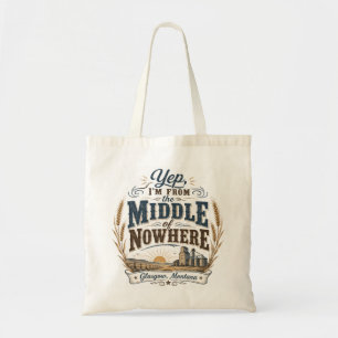 Tote Bag Milieu de nulle part Glasgow Montana Rustique 