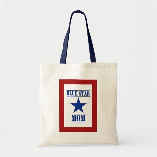 Tote Bag Militaires de maman d'étoile bleue (Devant)