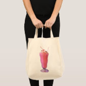 Tote Bag Milkshake de Strawberry (Devant (produit))