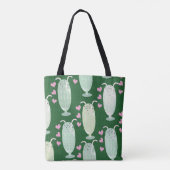 Tote Bag Milkshake Madness Green Mint Jote Art Design (Dos)