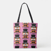 Tote Bag MILLIONAIRE CAT Cartographie Moustache Chat Cute R (Dos)