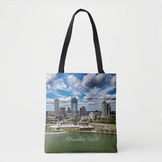 Tote Bag Milwaukee, Wisconsin, photo de la ville, (Devant)