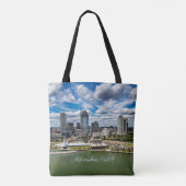 Tote Bag Milwaukee, Wisconsin, photo de la ville, (Dos)