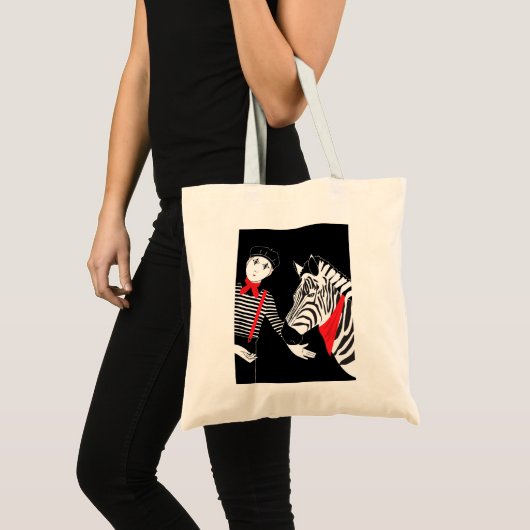 Tote Bag mime Zebra (Devant (produit))