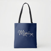 Tote Bag Mimi Glamour Script Pearlisé (Devant)