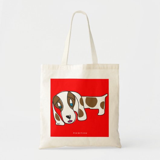 Tote Bag Mini budget Fourre-tout de teckel (Devant)