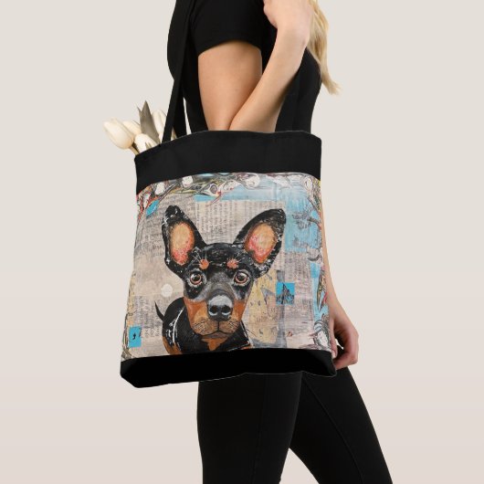 Tote Bag Mini Pinscher (De près)