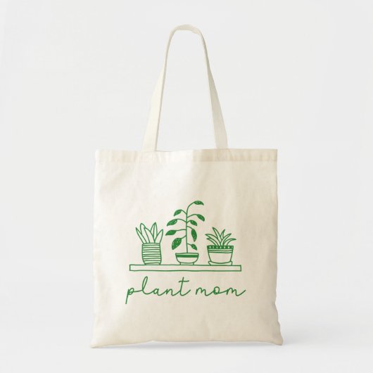 Tote Bag Mini Plante Maman mignonne Plante (Devant)