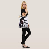 Tote Bag Minimal Bicycle Art – (Sur le modèle)