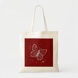 Tote Bag Minimal Butterfly T-Shirt – Elegant Simple Nature