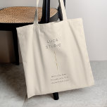 Tote Bag Minimal Clean Simple Moderne QR Code Or<br><div class="desc">Un design vertical minimaliste dans un style simple avec une couleur or et un code QR. Le lien texte et code QR peut facilement être customisé pour un design aussi unique que votre petite entreprise!</div>