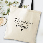 Tote Bag Minimal de la typographie moderne Mariage Bridesma<br><div class="desc">Mariage minimaliste de typographie moderne Sac fourre-tout cadeau Bridesmaid</div>