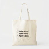 Tote Bag Minimal moderne simple ensemble Bridesmaid Cadeau (Devant)