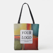 Tote Bag Minimalisme Couleur Blocage Entreprise Promotion (Dos)