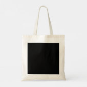 Tote Bag Minimalist Black Cat Silhouette (Dos)