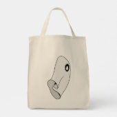 Tote Bag Minimalist Ghost (Dos)