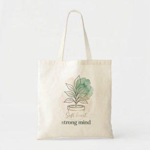 Tote Bag Minimaliste Boho Plante Aquarelle Graphique - Douc
