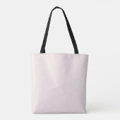 Tote Bag Minimaliste moderne rose pâle (Dos)