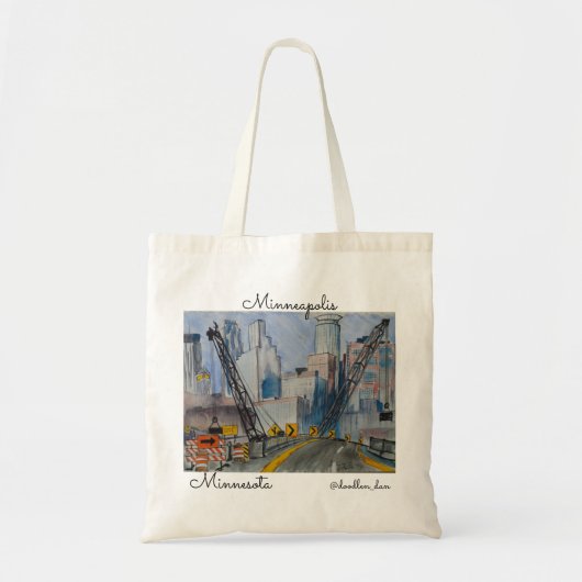 Tote Bag Minneapolis Minnesota (Devant)