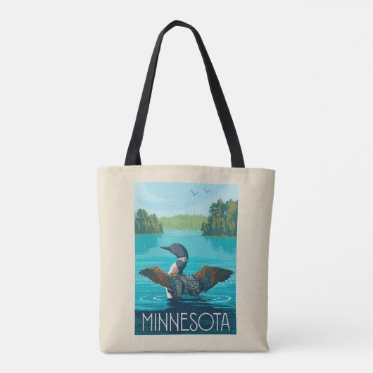 Tote Bag Minnesota | Loon (Dos)