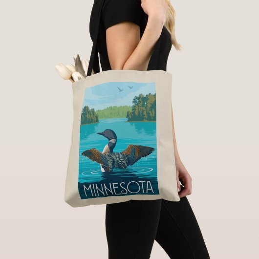 Tote Bag Minnesota | Loon (De près)