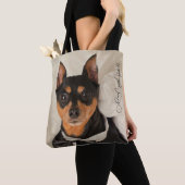 Tote Bag MinPin Tux (De près)