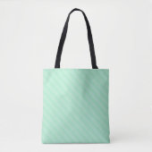 Tote Bag Mint Green Stripes Design moderne Modèle tendance (Devant)