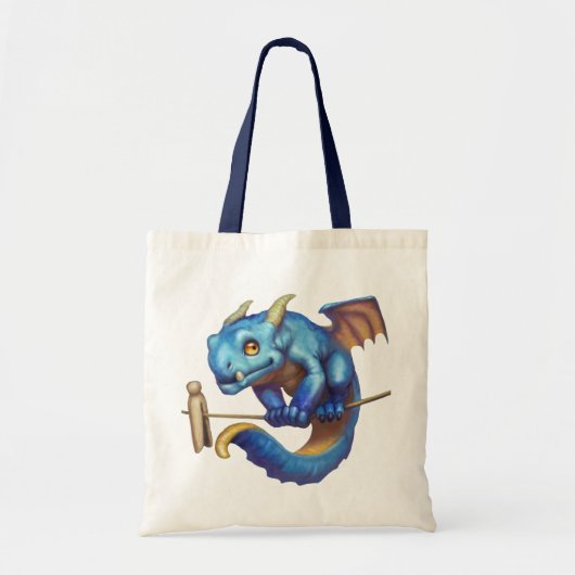 Tote Bag Minuscule Dragon Bleu (Devant)