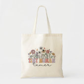 Tote Bag Minuscule Fleur sauvage enseignant de Tamer humain (Devant)